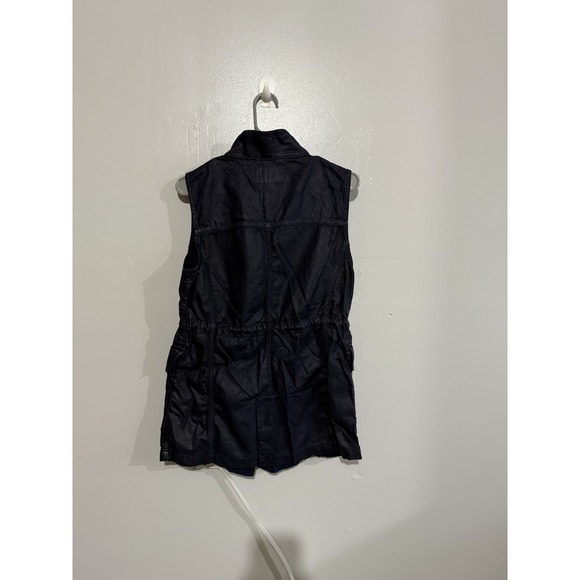 Banana Republic Cotton Polyurethane Coating Drawstrings Vest Women's Size Small - Picture 3 of 5